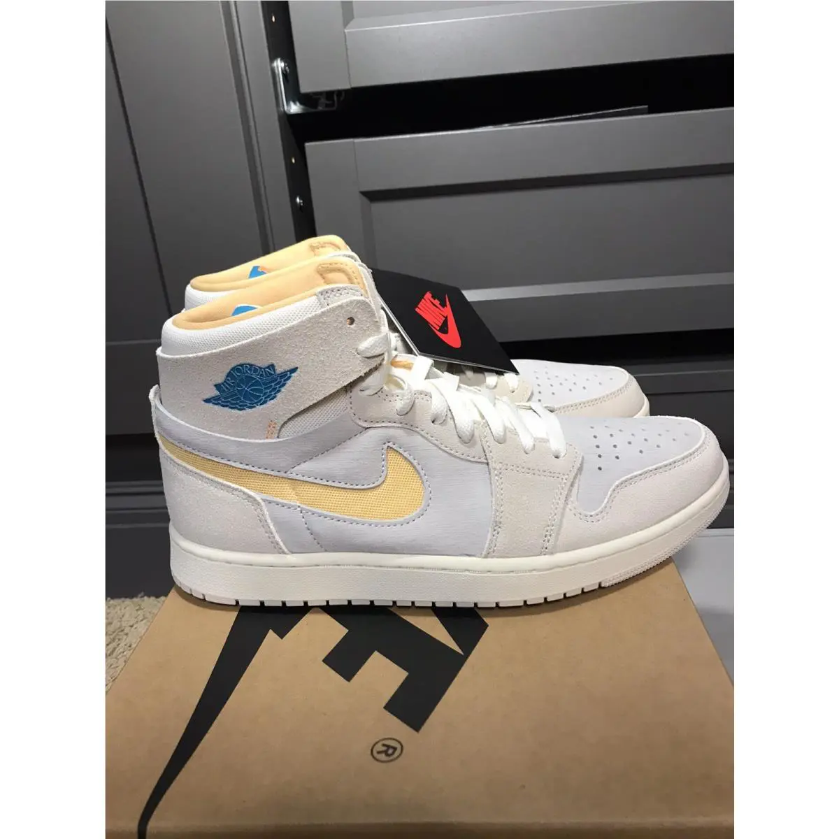Nike shoes - Nike Air Jordan 1 - Air - DV1307-180 - Light Orewood Brown/Sail/Celestial Gold/Bright Citrus 1