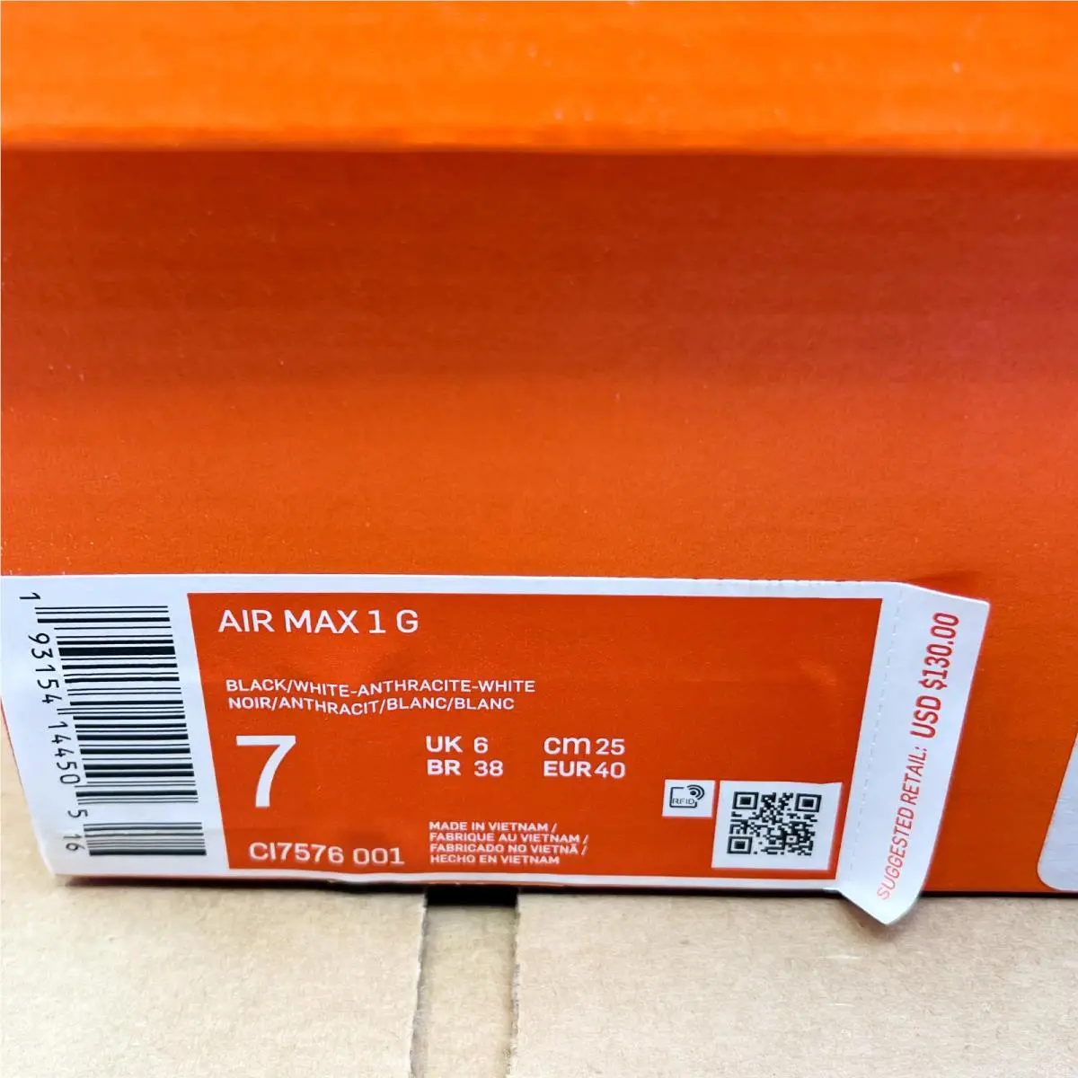 Nike shoes - Nike Air Max 1 - Air Max - CI7576-001 - Black 7