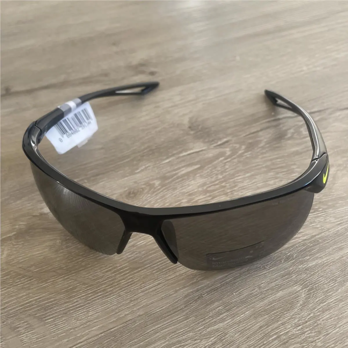 Trainer EV1063 770 Sunglasses Half-rim Wrap Yellow / Gray Youth Fit Sports by Nike