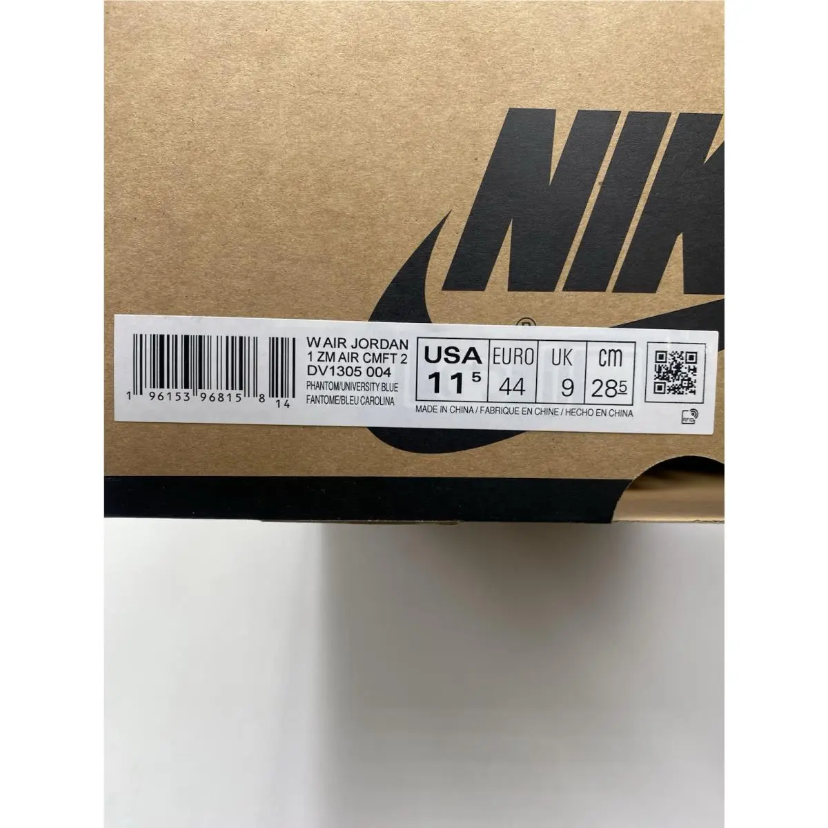 Nike shoes - Air Jordan 1 - Air - DV1305 004 - Phantom/University Blue (UPC: 196153968158) 6
