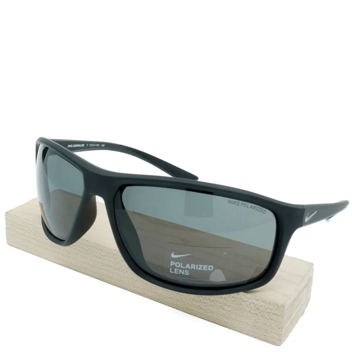 EV1114-001 Mens Nike Adrenaline P Polarized Sunglasses - Frame: Black