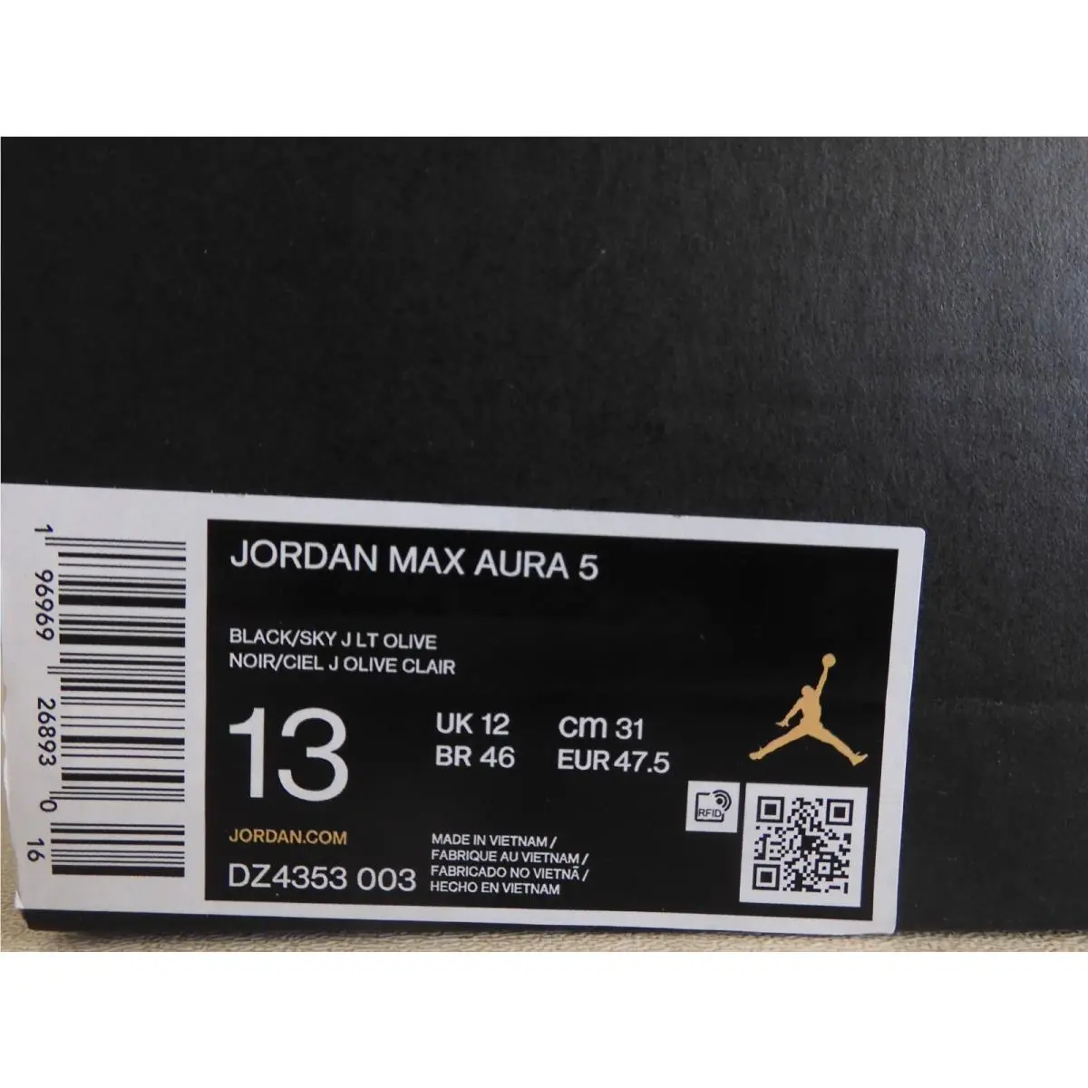 Nike shoes - Jordan Max Aura 5 - Max Aura - AR4430040 - Black (UPC: 196969268930) 3