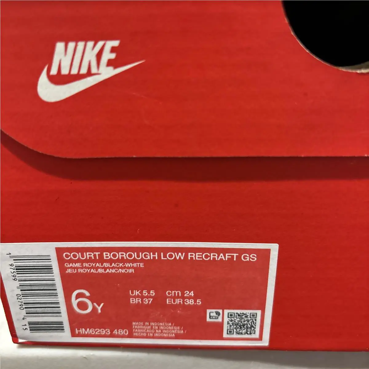 Nike shoes - Nike Court Borough - Court Borough - BLUE & BLACK 5