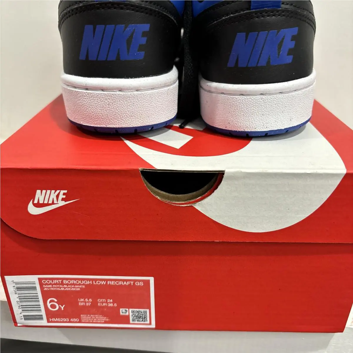 Nike shoes - Nike Court Borough - Court Borough - BLUE & BLACK 6