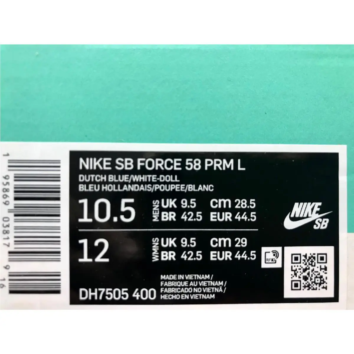 Nike shoes - NIKE SB FORCE - FORCE - DH7505-400 - Blue (UPC: 195869038179) 3