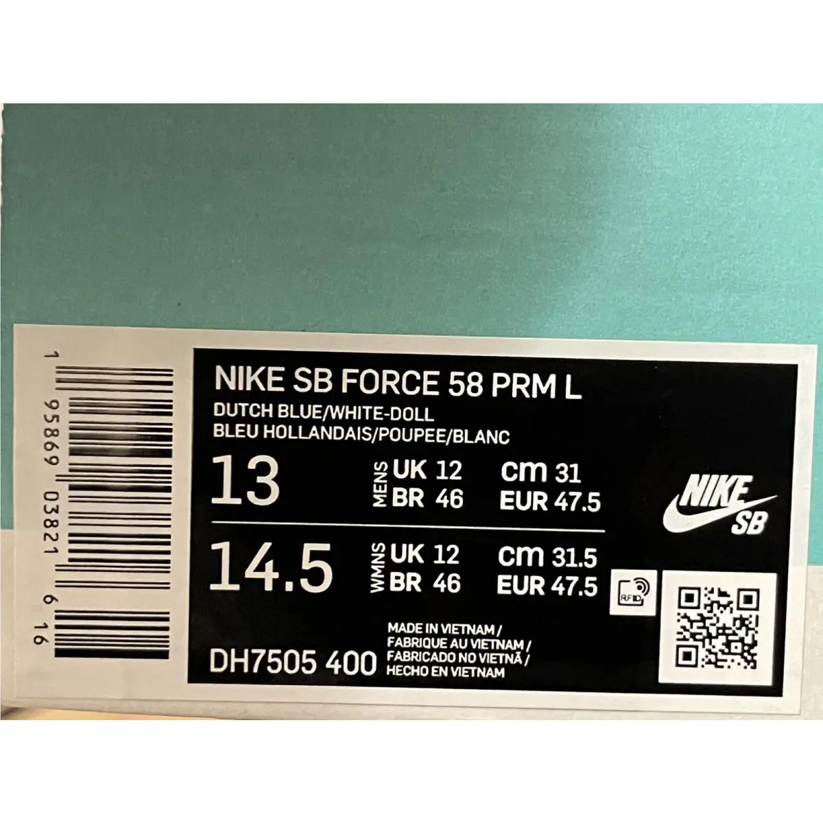 Nike shoes - Nike SB Force 58 Premium - DH7505-400 - Blue (UPC: 0195869038216) 3