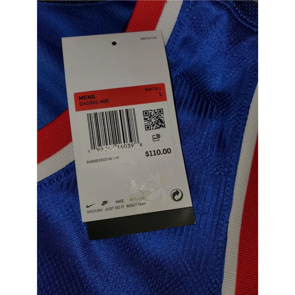 Nike clothing - DRI-FIT - Blue (UPC: 195242160398) 4