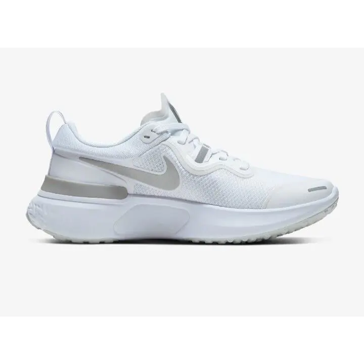Nike shoes - Nike React Miler - React Miler - CW1778 100 - White/Metallic Silver 2