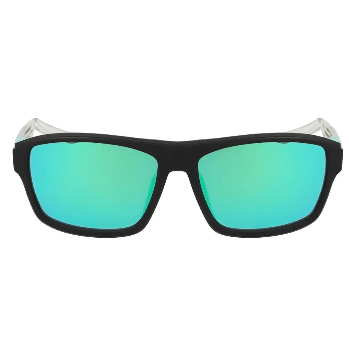 Nike Livefree Tempo EV24044 Sunglasses Male Matte Black 56mm - Frame: Matte Black, Lens: Chrome Mirrored
