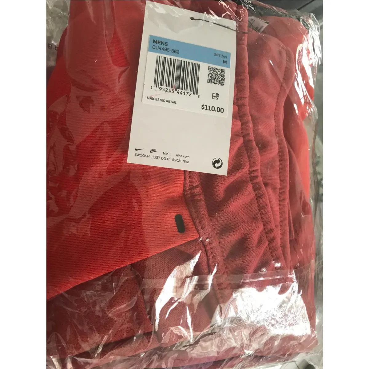 Nike clothing - Tech - Tech - Cu4495-662 - Red (UPC: 0195245441807) 0