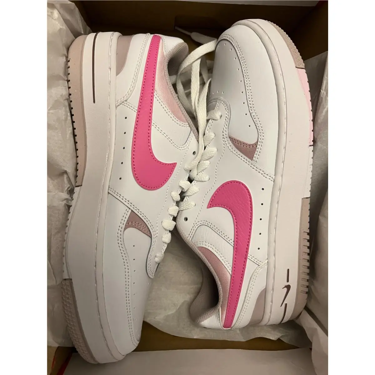 Nike Gamma Force Women`s Shoes FZ3613-100 White/pink Size 11 W/box