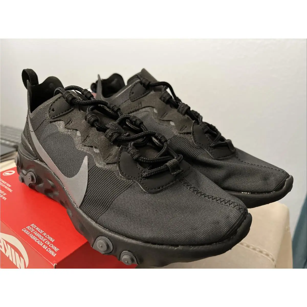Nike shoes - React Element 55 - React Element - BQ6166-008 - Black 4