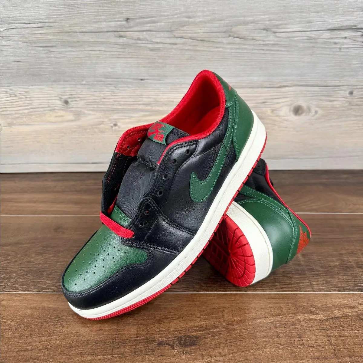 Nike Air Jordan 1 Low OG Womens Size 7.5 Black Gorge Green Sail CZ0775 036