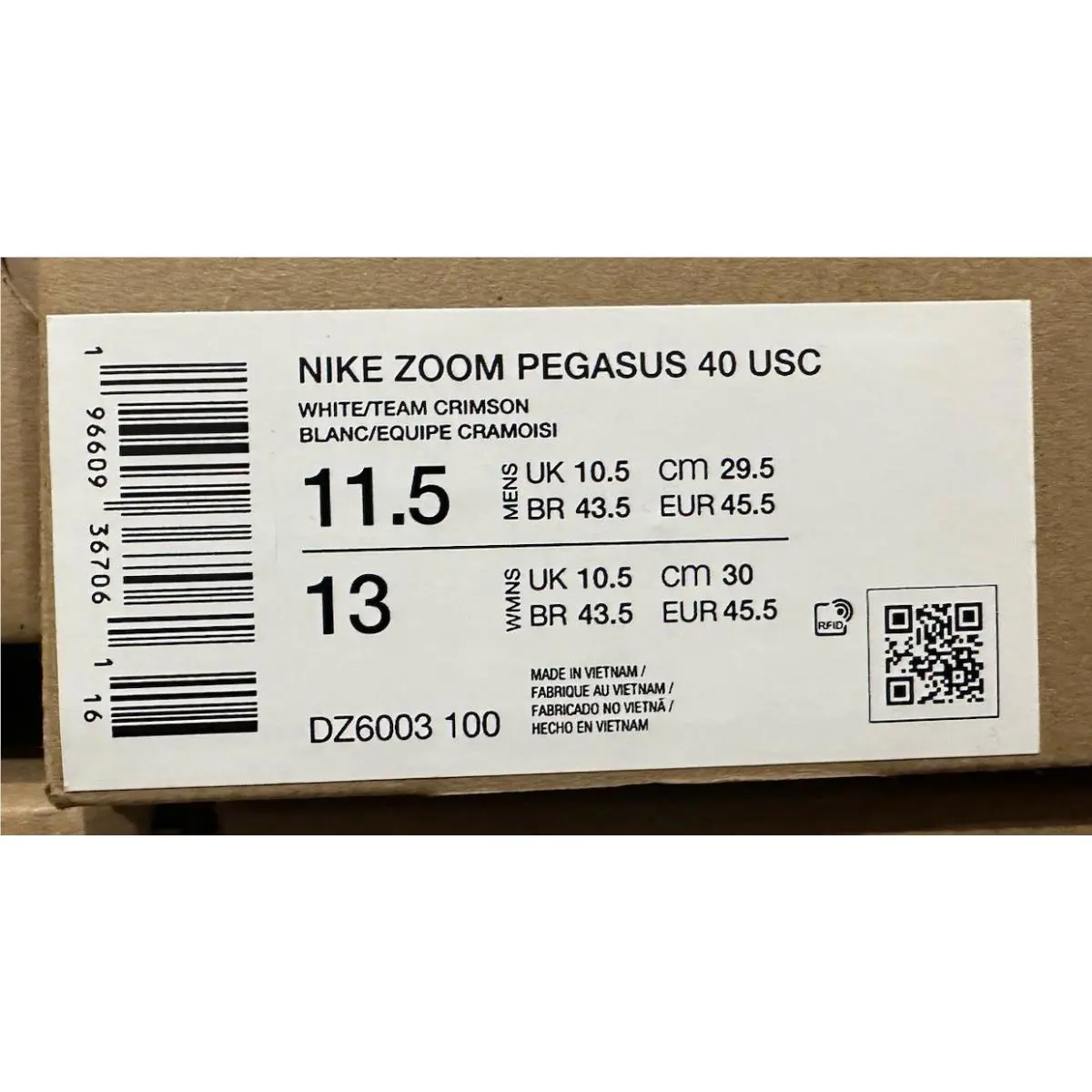 Nike shoes - Nike Air Zoom Pegasus 40 - DZ6003-100 - White (UPC: 196609367061) 9