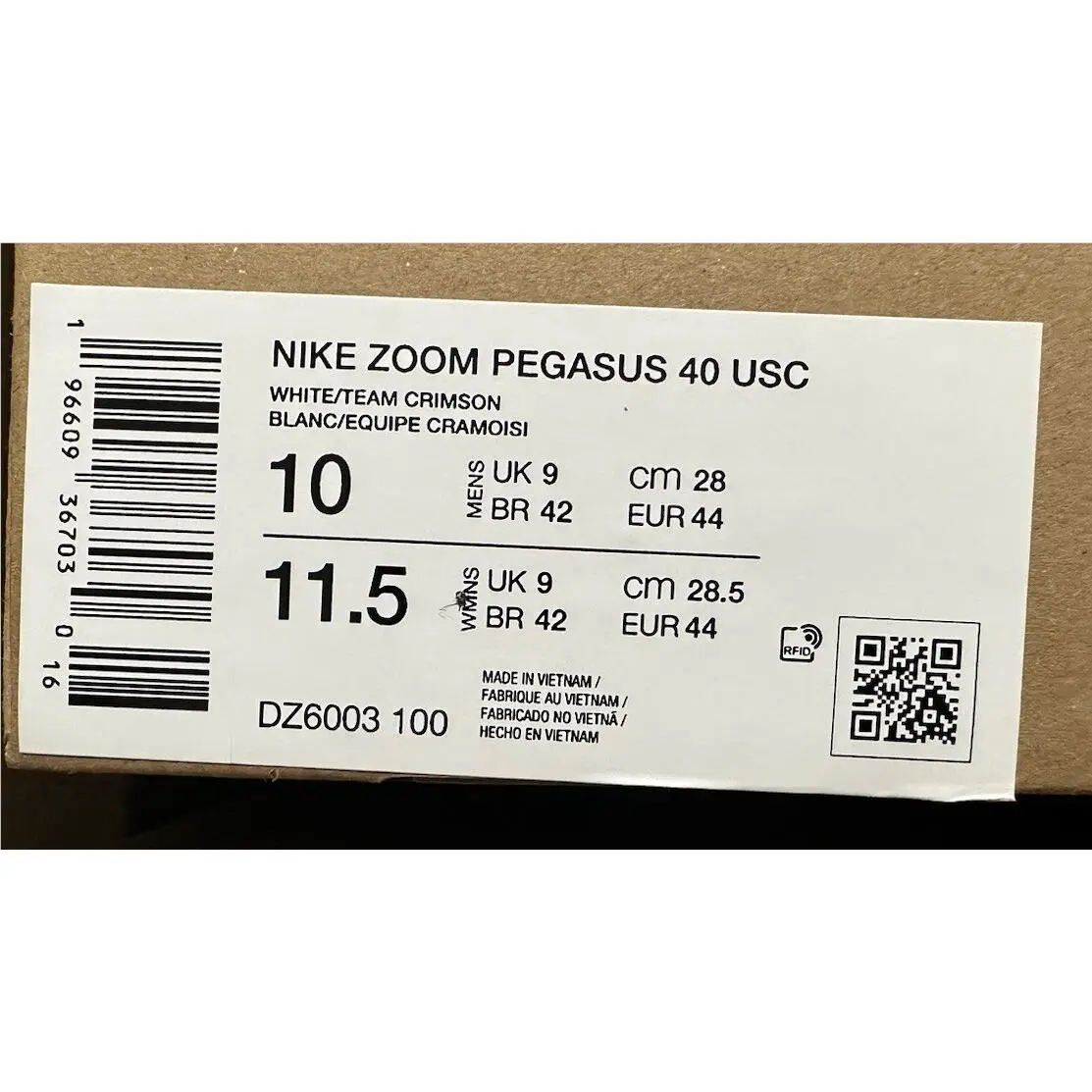 Nike shoes - Nike Air Zoom Pegasus 40 - DZ6003-100 - White (UPC: 196609367030) 9
