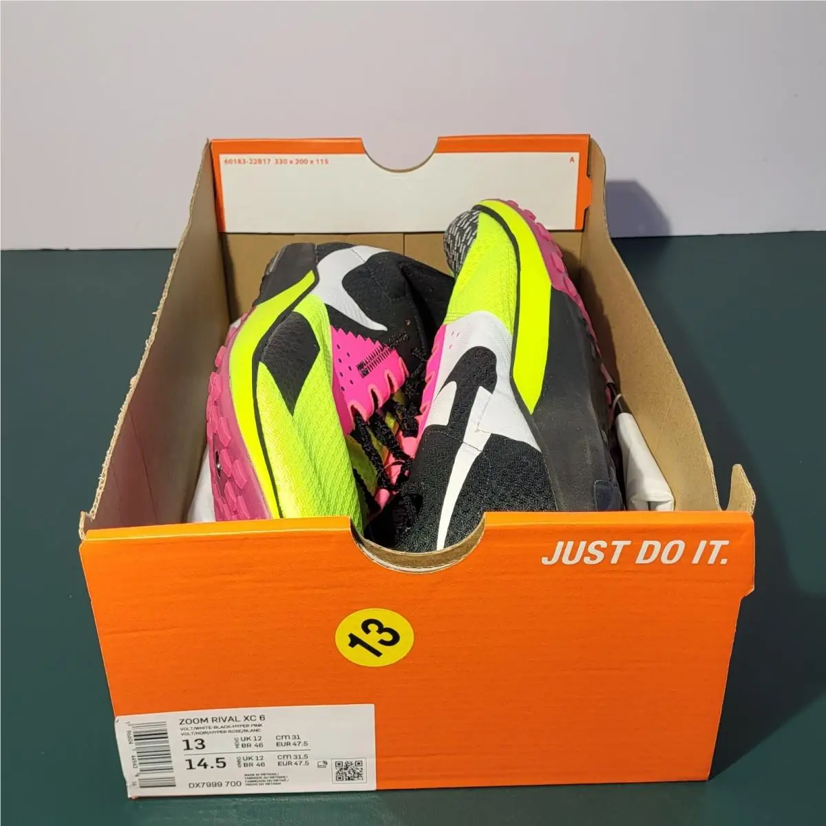 Nike shoes - Nike Zoom Rival XC 6 - DX7999-700 - Volt 4