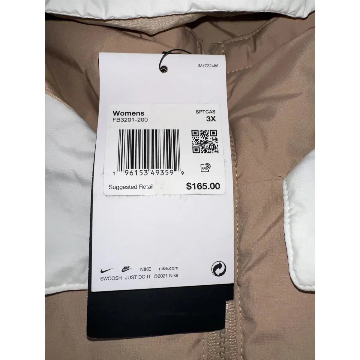 Nike clothing - FB3201200 - FB3201200 - Beige (UPC: 0196153493599) 3