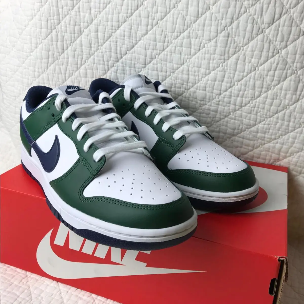 Nike shoes - Nike Dunk Low - Dunk Low - FV6911-300 - Fir/Midnight navy/White 7