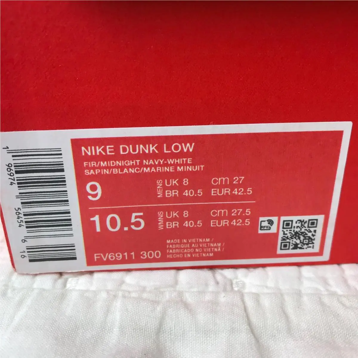 Nike shoes - Nike Dunk Low - Dunk Low - FV6911-300 - Fir/Midnight navy/White 10