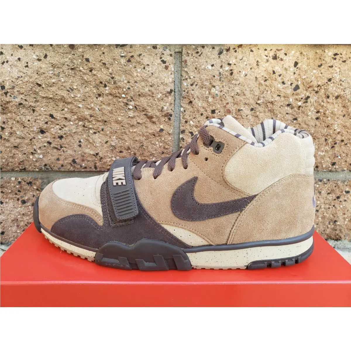 Nike Air Trainer 1 Shoes Hay Baroque Brown Taupe DV6998-200 Men`s Size 11