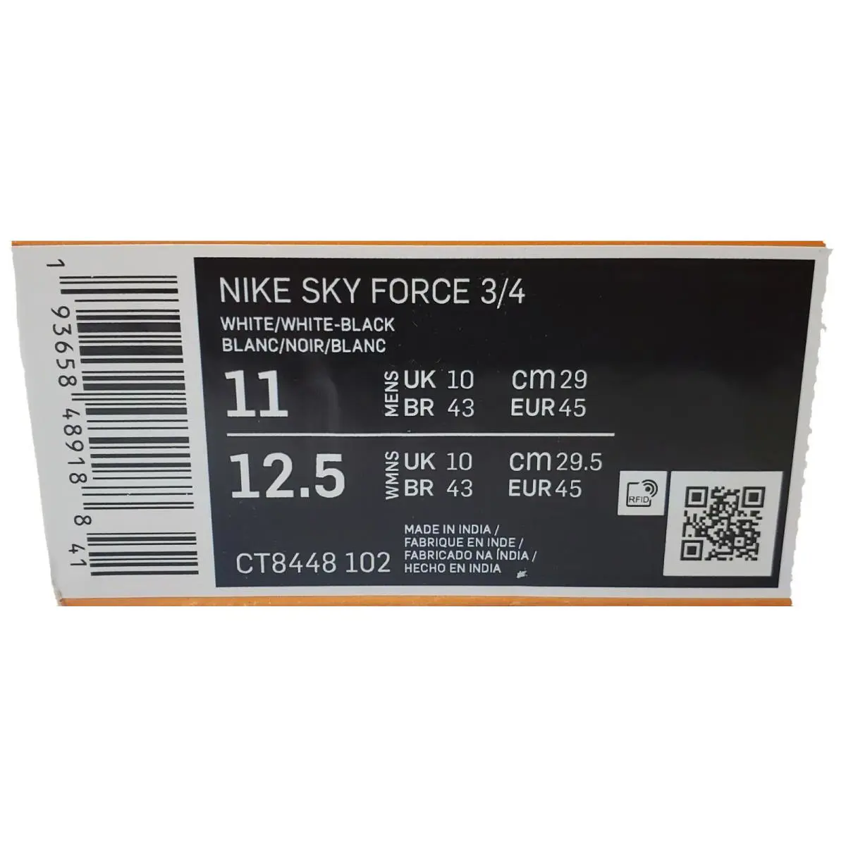 Nike shoes - Nike Sky Force 3/4 - Sky Force - CT8448-102 - White (UPC: 193658489188) 4
