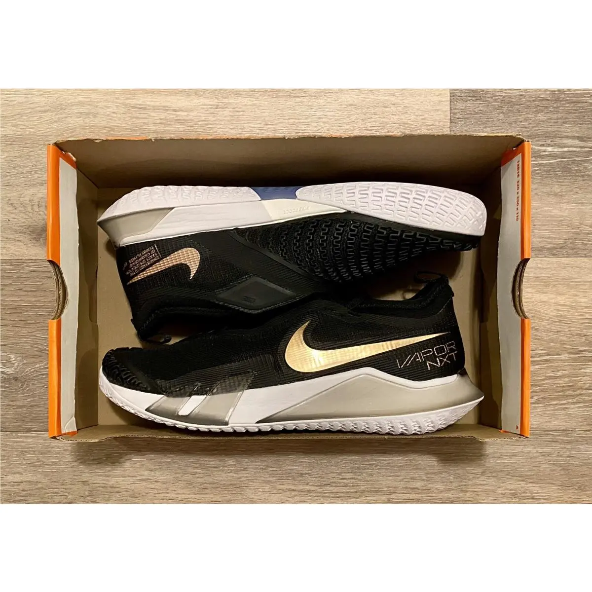 Nike React Vapor Nxt HC Black Metallic Red Bronze CV0742-002 Women’s 9.5 Men`s 8