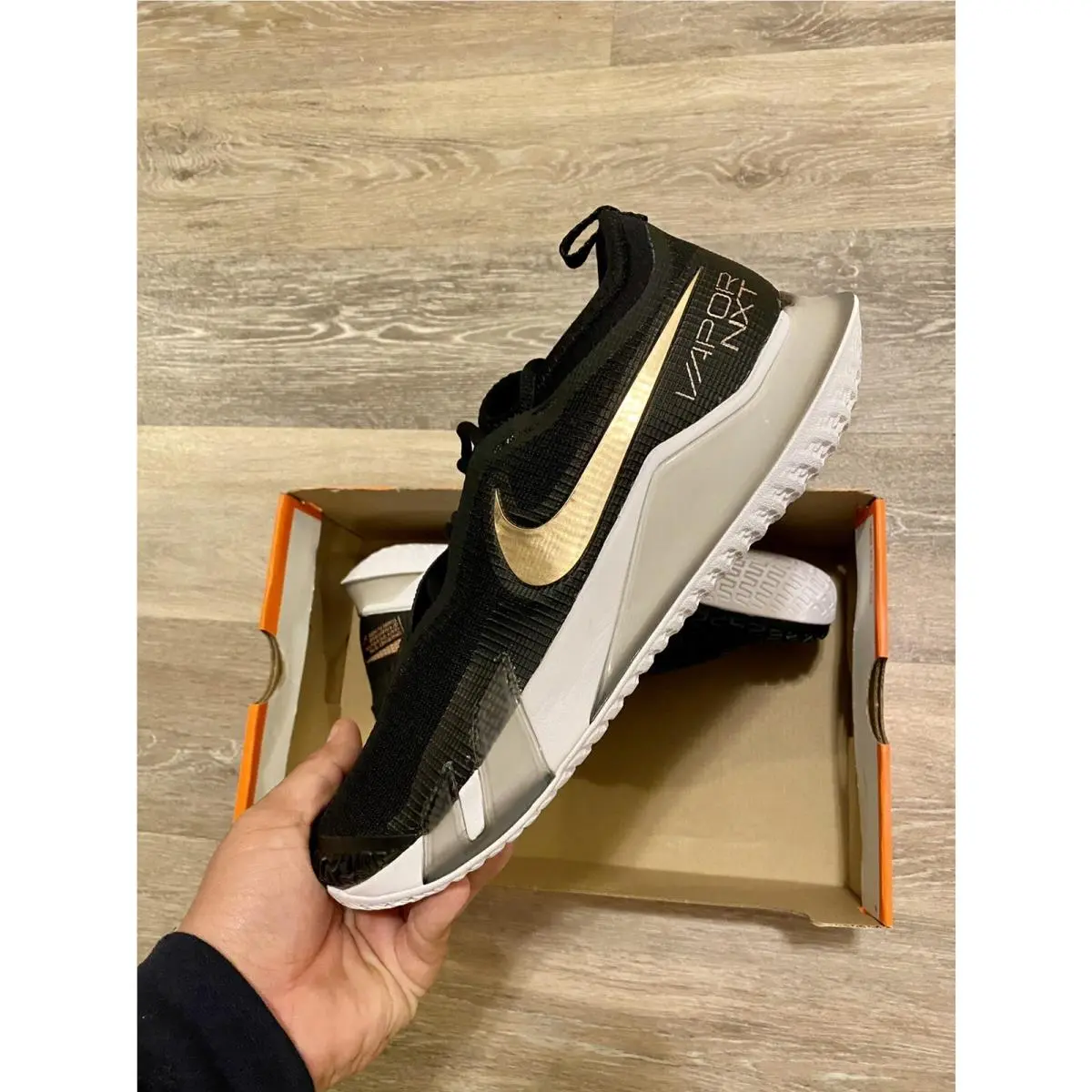 Nike shoes - Nike React Vapor NXT - React Vapor NXT - CV0742-002 - Black-White-Metallic Red Bronze (UPC: 194500863439) 3