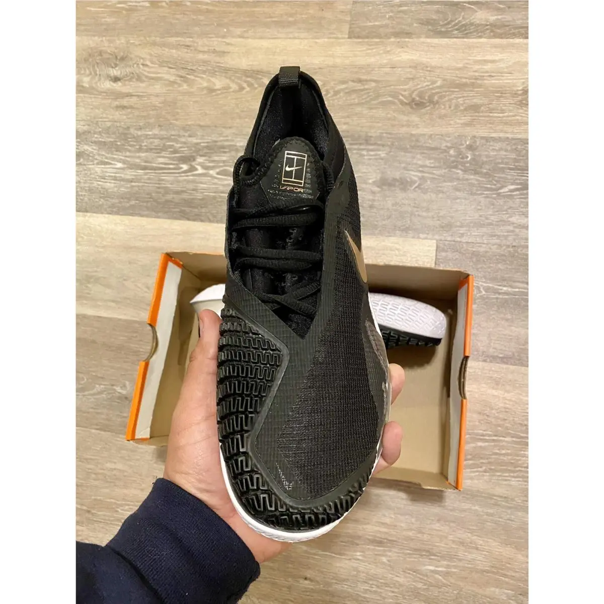 Nike shoes - Nike React Vapor NXT - React Vapor NXT - CV0742-002 - Black-White-Metallic Red Bronze (UPC: 194500863439) 4