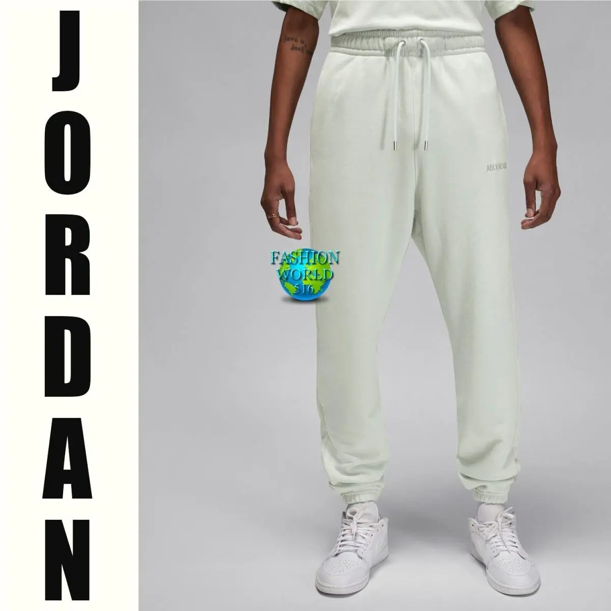 Nike Air Jordan Wordmark Men`s Fleece Jogger Pants XL FJ0696 133 Sail