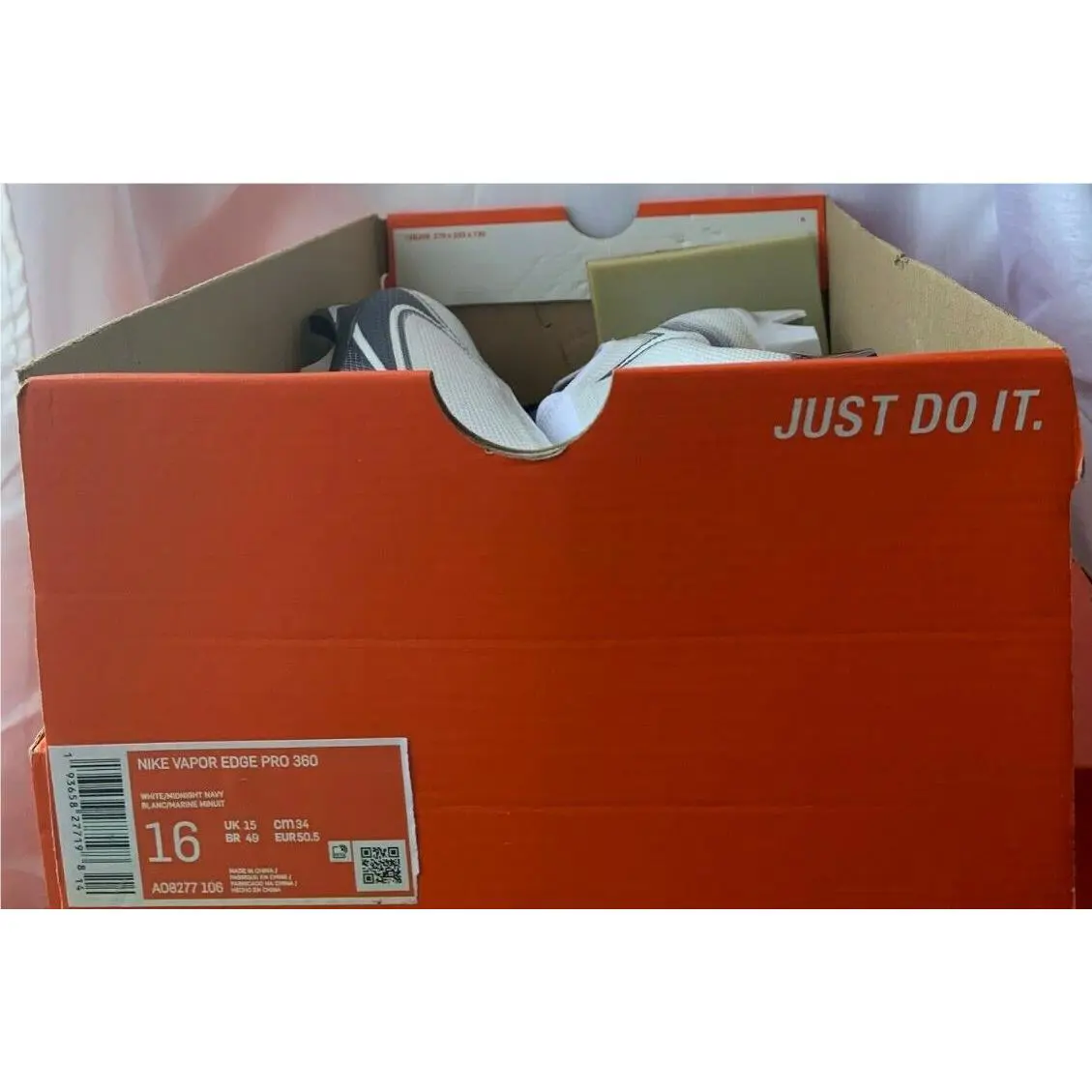 Nike shoes - Nike Vapor Edge - Vapor Edge - AO8277 106 - WHITE/MIDNIGHT NAVY (UPC: 193658277198) 10