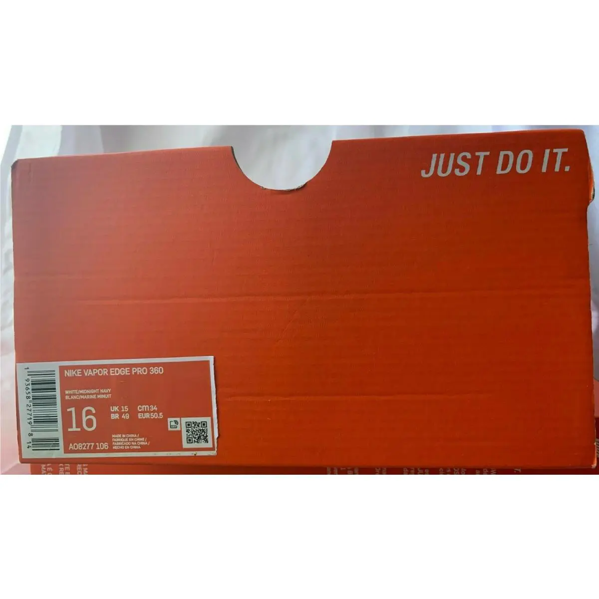 Nike shoes - Nike Vapor Edge - Vapor Edge - AO8277 106 - WHITE/MIDNIGHT NAVY (UPC: 193658277198) 4