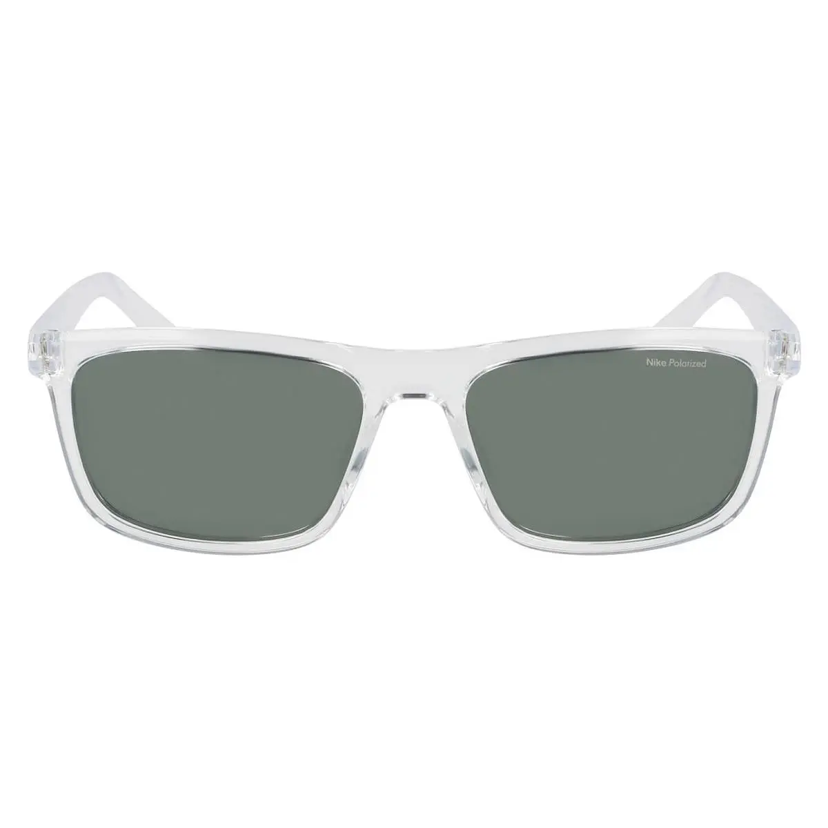 Nik Sunglasses Unisex Clear / Polarized Green 56mm by Nike