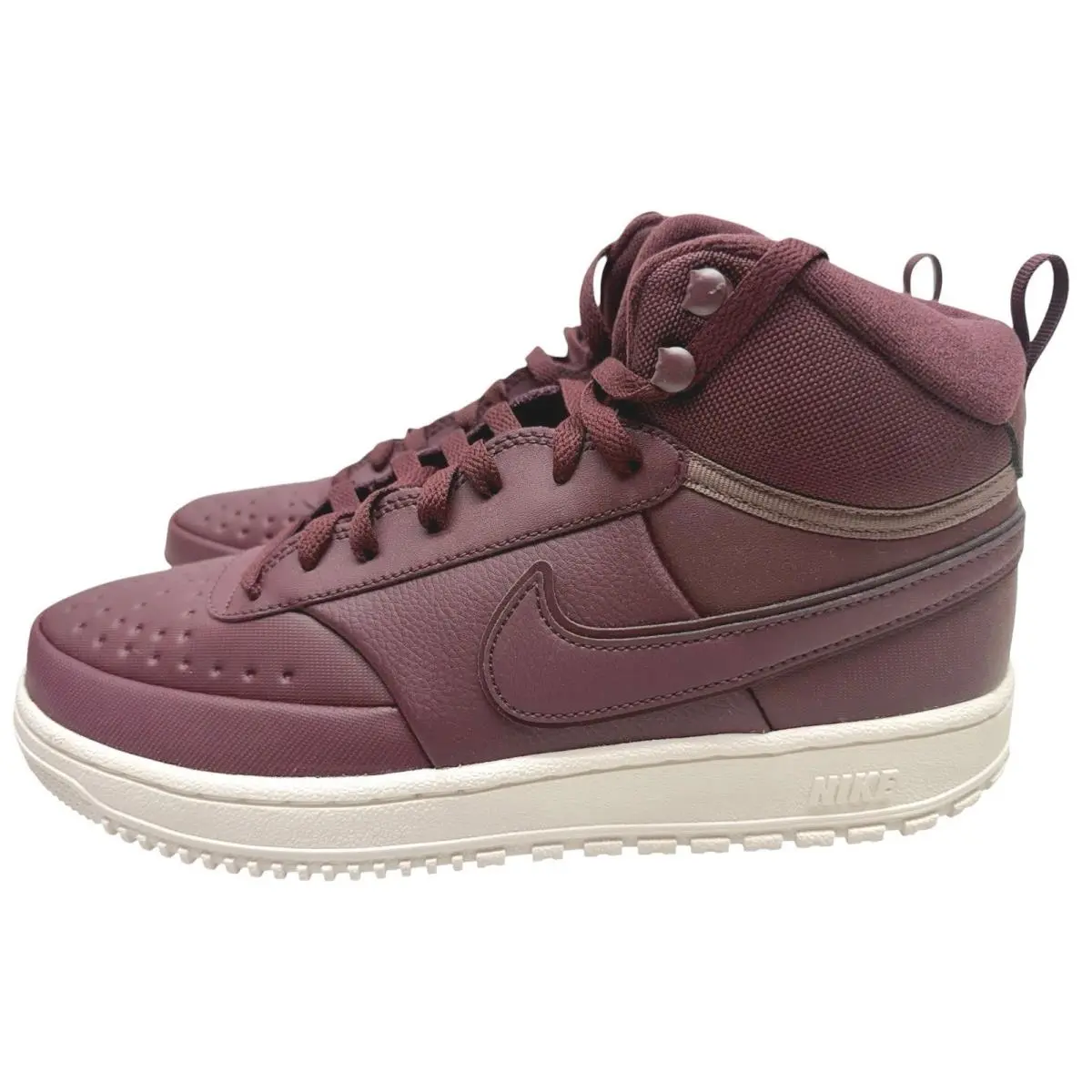 Court Vision Mid-top Winter Basketball Sneakers Shoes Burgundy Crush by Nike