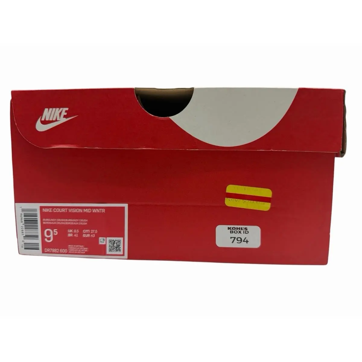 Nike shoes - Nike Court Vision - Court Vision - DR7882-600 - Burgandy 7