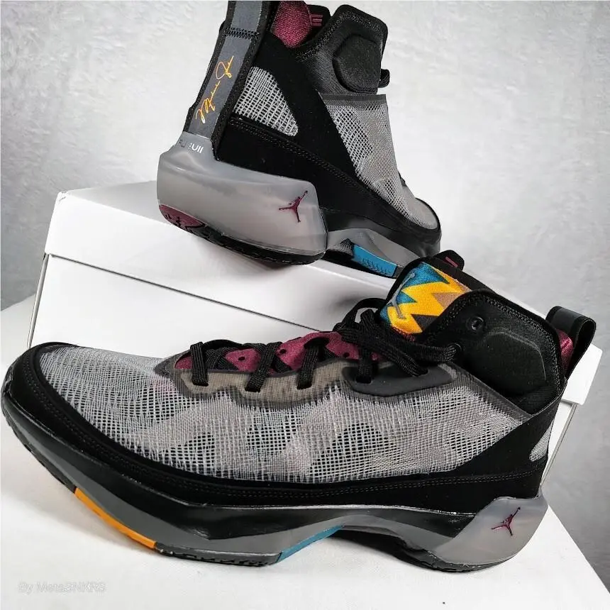 Nike shoes - Air Jordan 37 - Air - DD6958-001 - Black/Midnight Fog/Midas Gold/Bordeaux 8