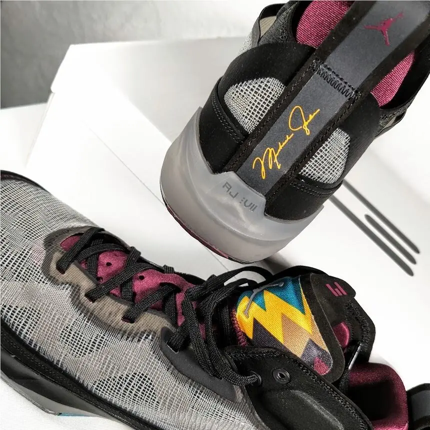 Nike shoes - Air Jordan 37 - Air - DD6958-001 - Black/Midnight Fog/Midas Gold/Bordeaux 6