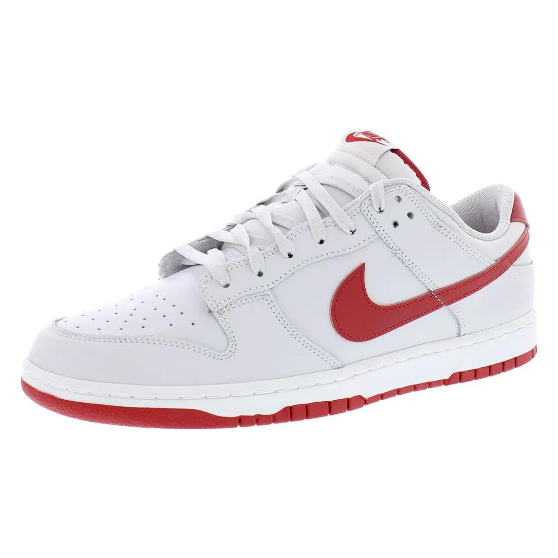 Size 9.5 - Nike Dunk Low Vast Grey Varsity Red - Gray