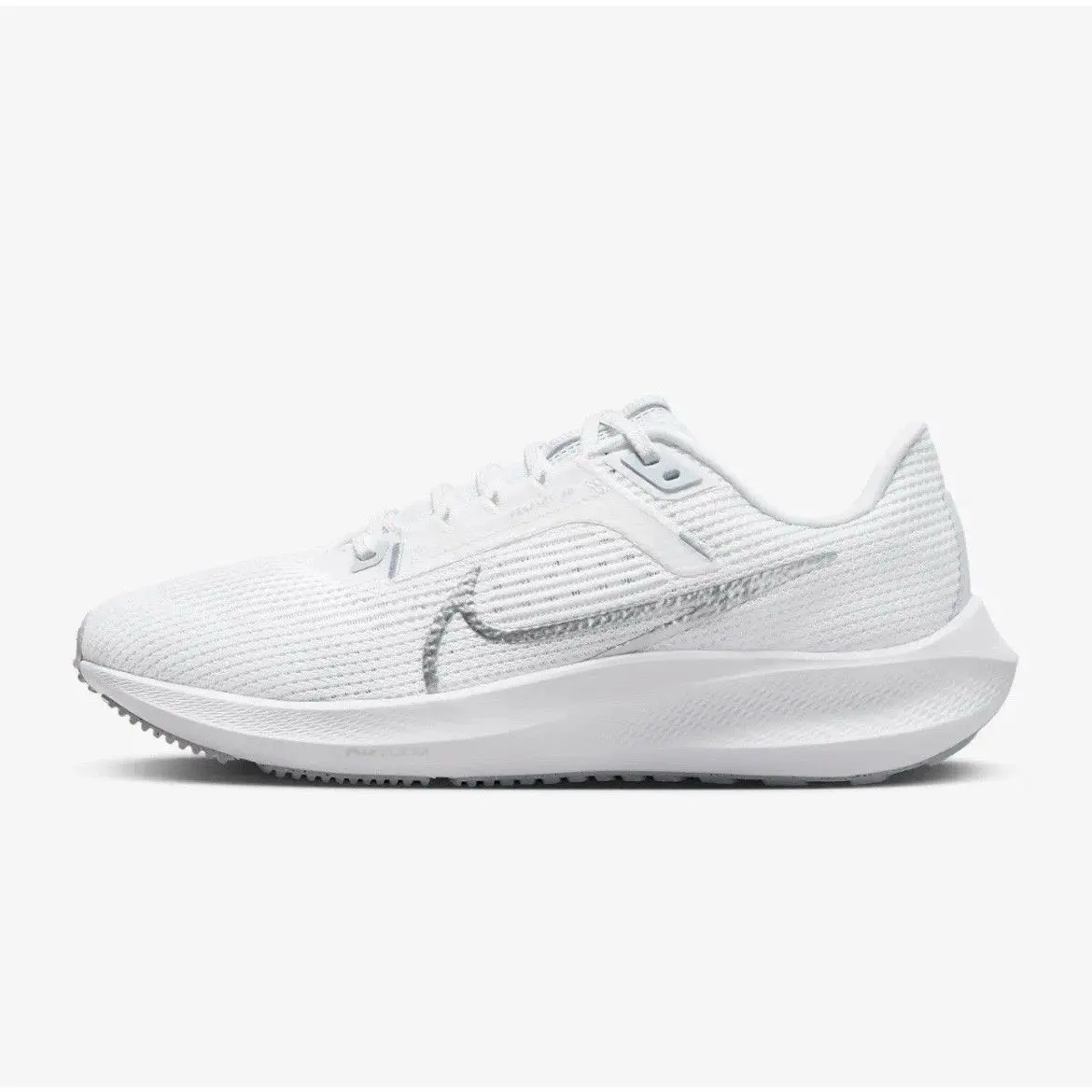 Nike Pegasus 40 Running White Silver Nby DV3854-101 Women Size 10 Mens 8.5