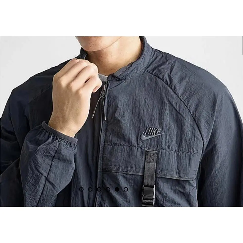 Nike clothing - Nike Tech Woven Cargo Jacket - FZ0750-010 - Black (UPC: 0197597301662) 1