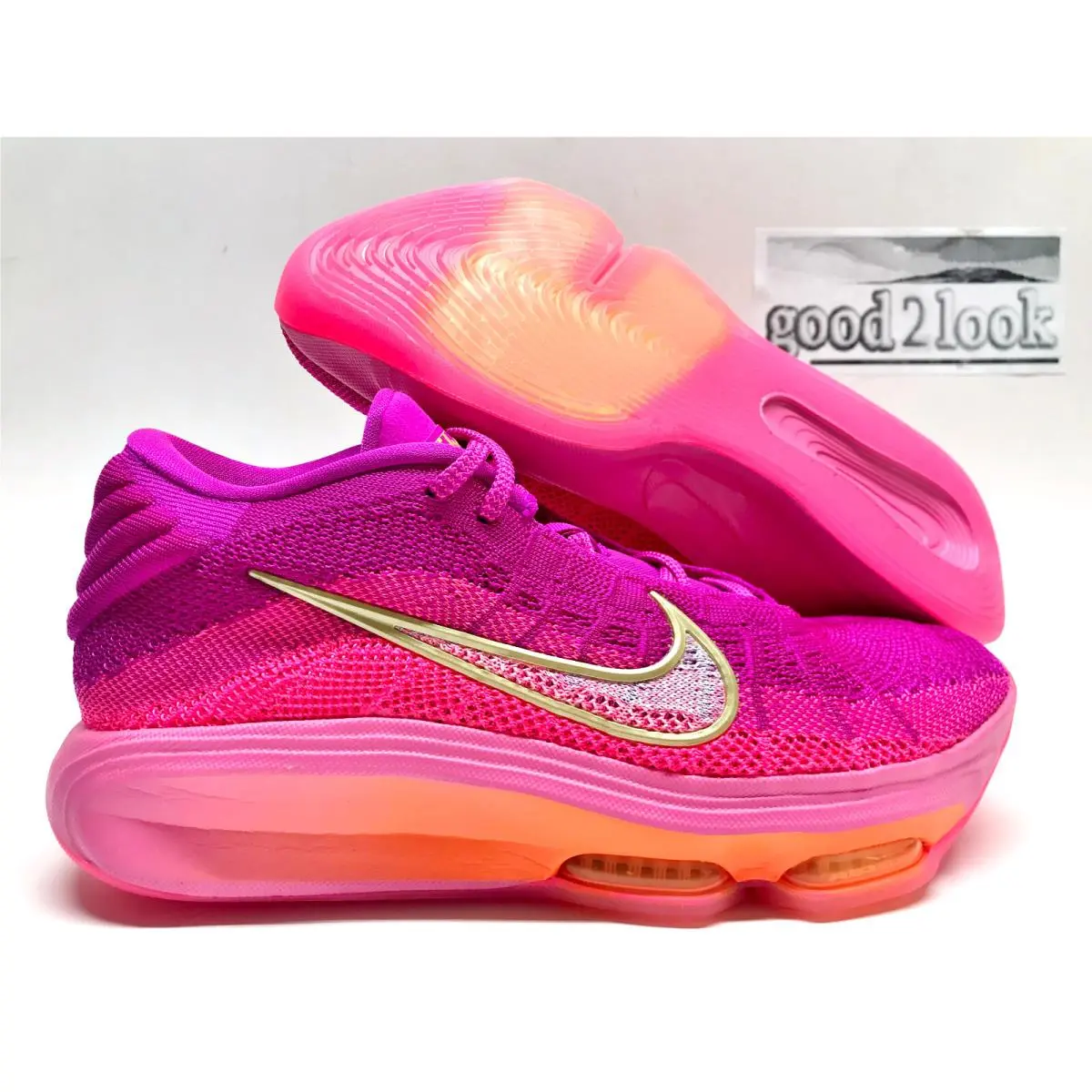 Nike G.t. Hustle 3 Hyper Pink/vivid Grape Size Women 10 Men 8.5 HV2000-601