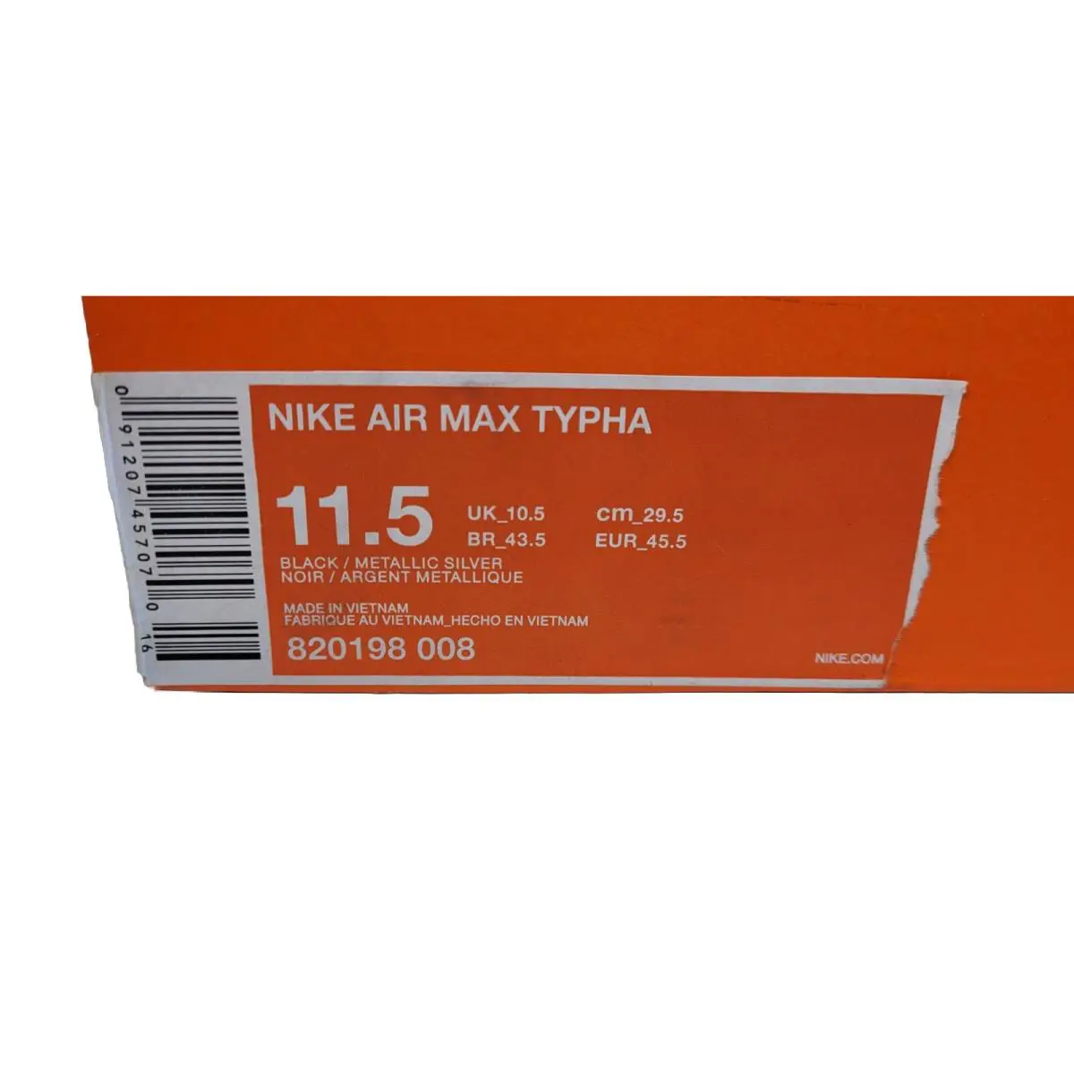 Nike shoes - Nike Air Max Typha - Air Max Typha - 820198 008 - Black (UPC: 091207456660) 14