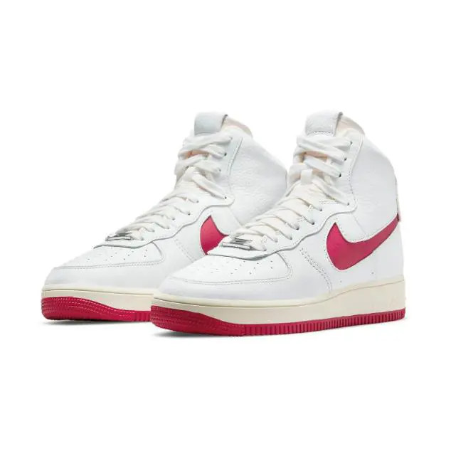 Nike shoes - Air Force 1 High Sculpt `White Gym Red` - DC3590-100 - Summit White/Summit White/Coconut Milk/Gym 1