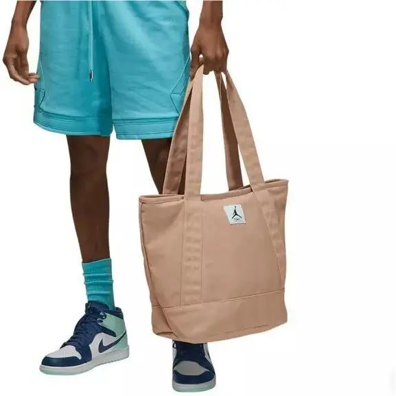 Nike Jordan Flight Dessert Brown Carryall Tote Bag 38L Water Resistant Canvas