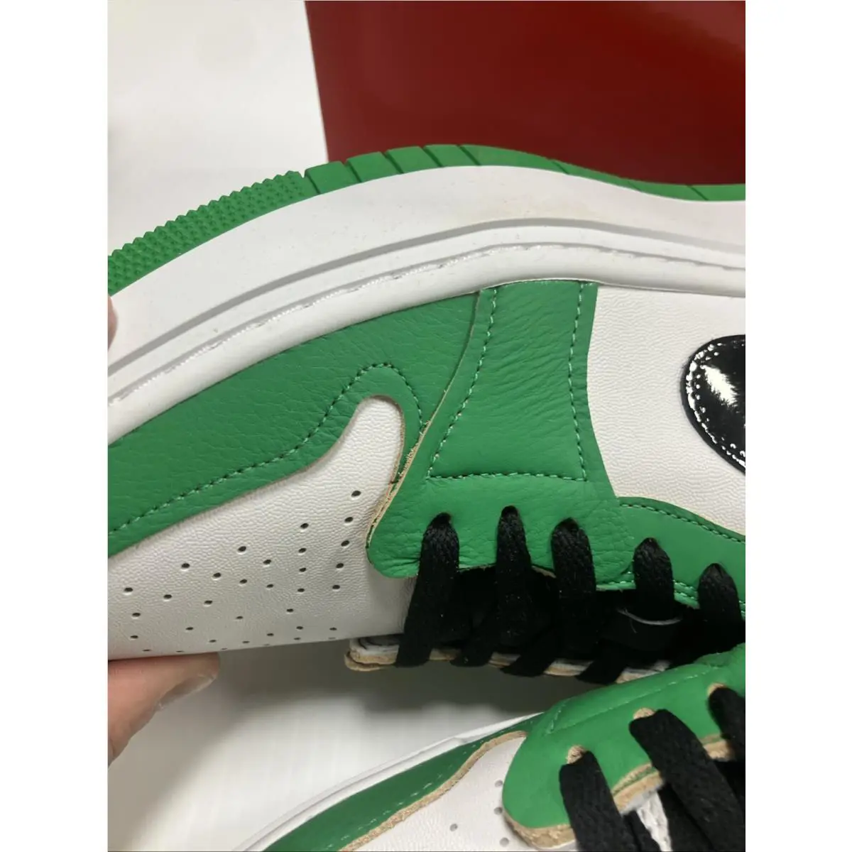 Nike shoes - Air Jordan 1 Elevate Low - DQ8394-301 - Green/White/Black 8
