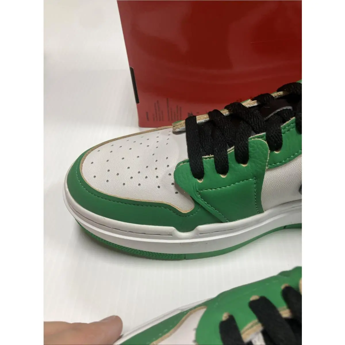 Nike shoes - Air Jordan 1 Elevate Low - DQ8394-301 - Green/White/Black 7
