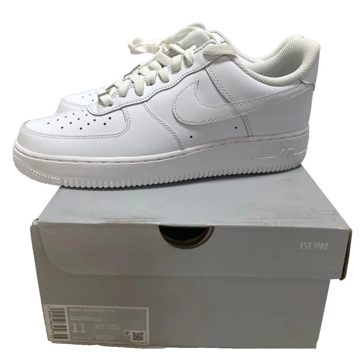 Nike Air Force 1 Women`s Shoes DD8959-100 Low Top White Sneakers