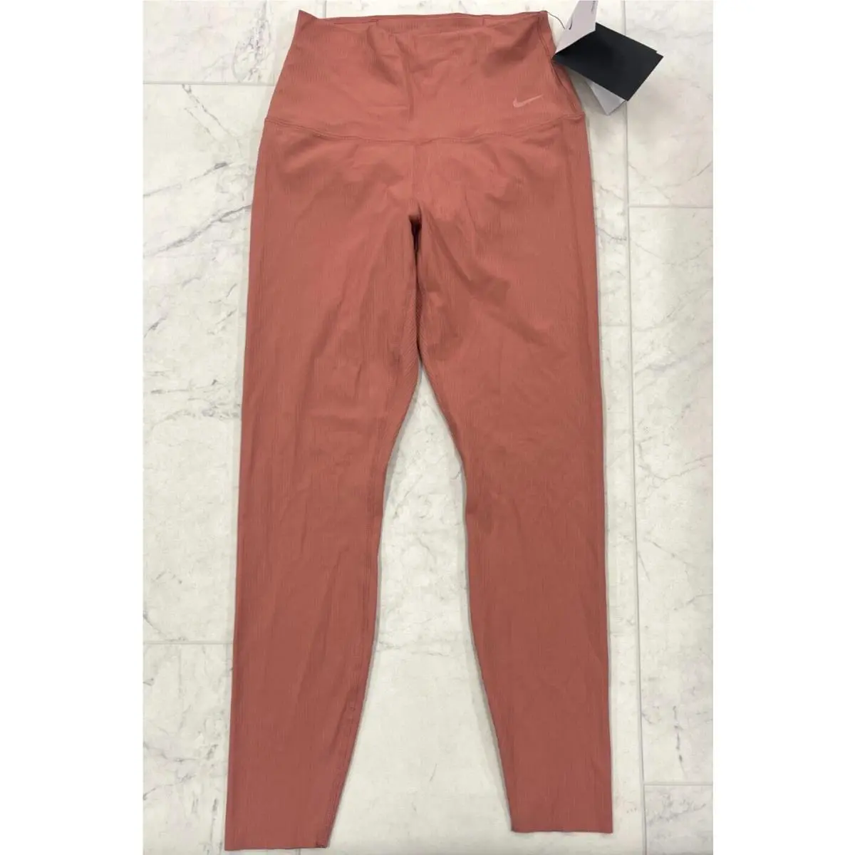 Nike Zenvy Rib Women`s Gentle-support High-waisted 7/8 Size:xl
