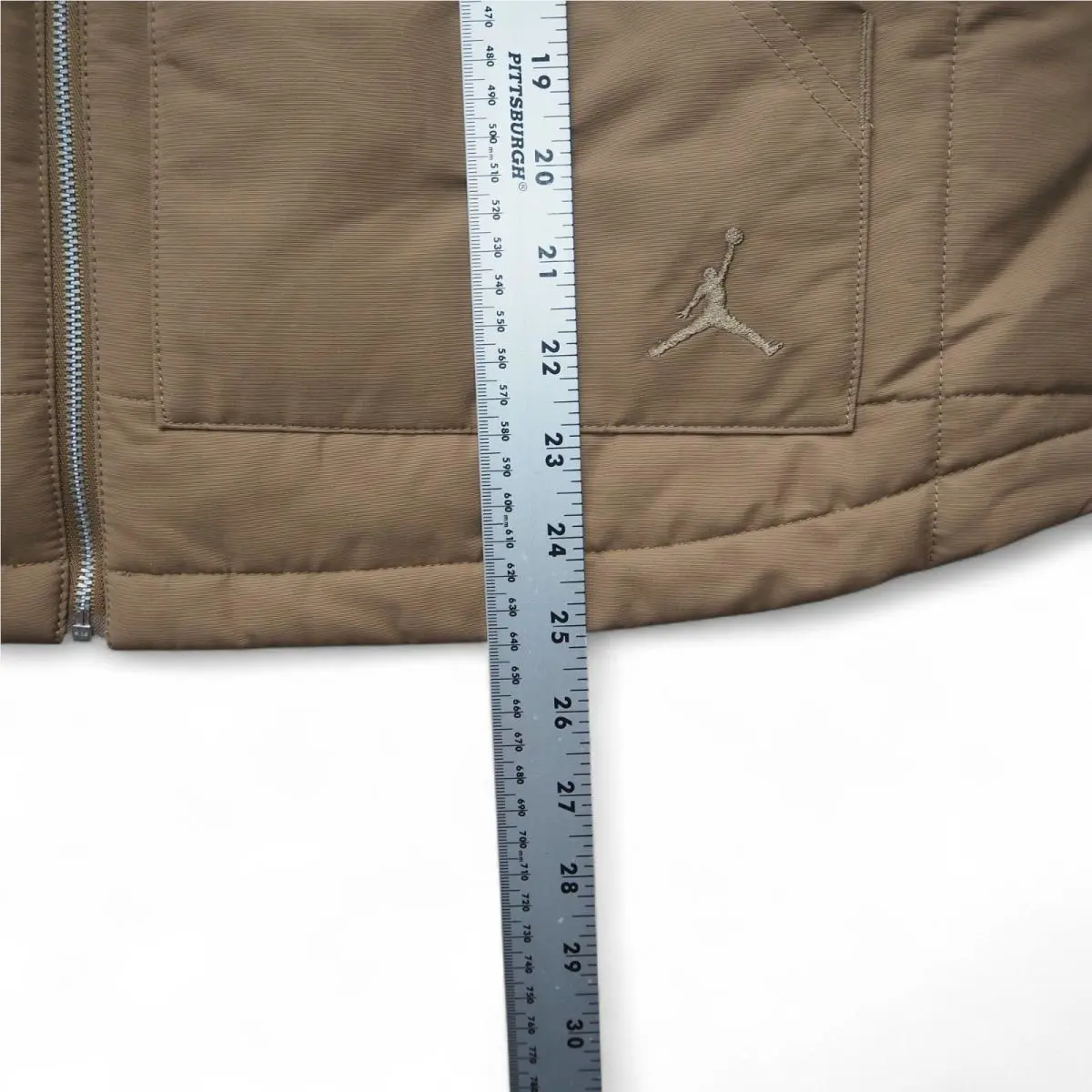 Nike clothing - Air Jordan Quilted Full Zip Sleeveless Vest - FB5192-395 - Brown 8