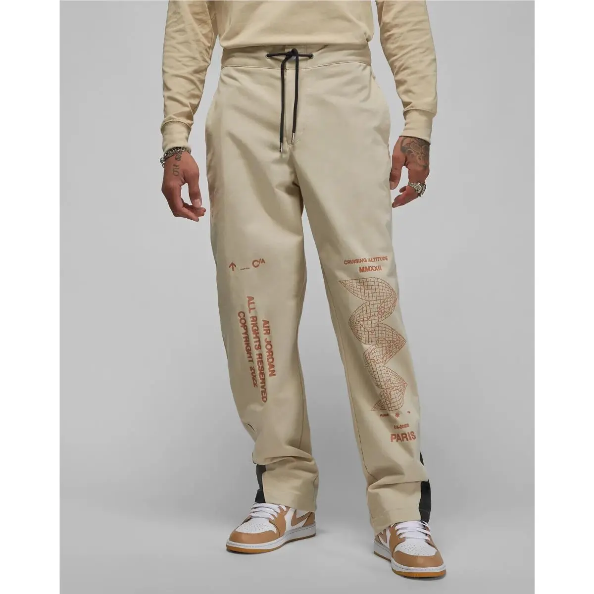 Men`s  Jordan Flight Heritage Lightweight Woven Pants DV1609-206 Sz S by Nike