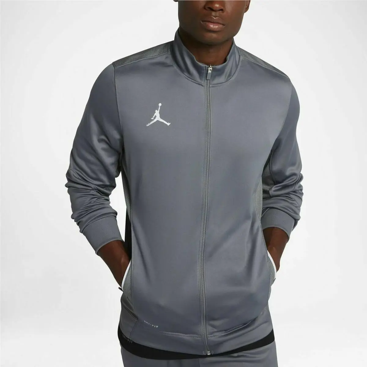 Medium Nike Men`s Air Jordan Flight Team Dri-fit Jacket Full Zip 696736-065